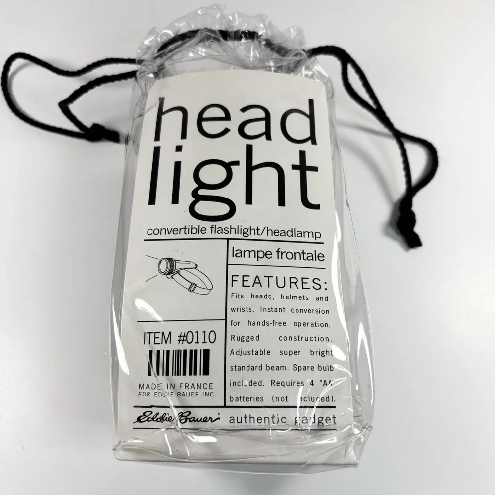 Headlight Eddie Bauer convertible flashlight/headlamp item 0110 made in France
